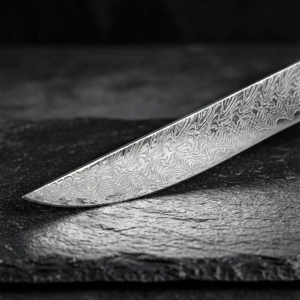 5-Piece Damascus Butterfly Pattern Chef Knife Set - Image 3