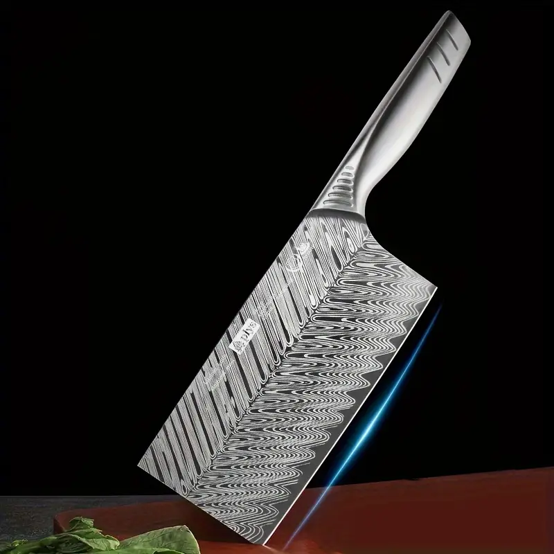 Damascus Meat Cleaver Chopping Knife - Image 5