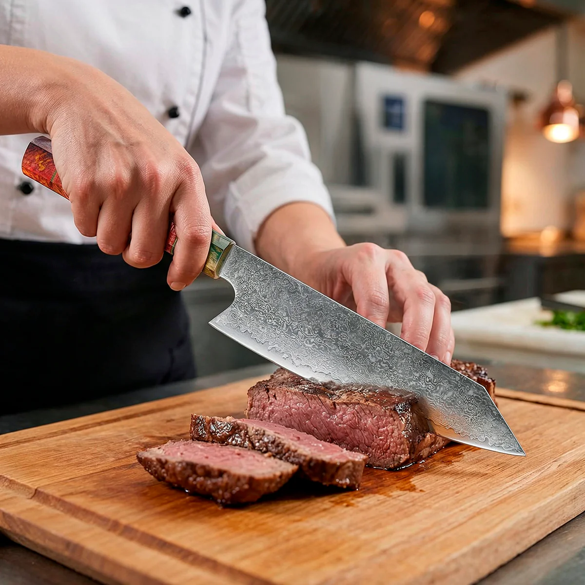 Damascus Santoku Knife - Image 12