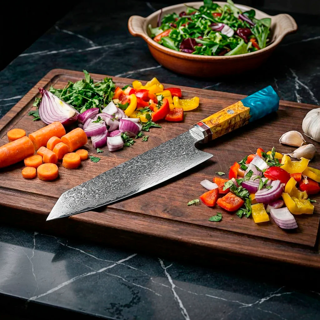 Damascus Santoku Knife - Image 4