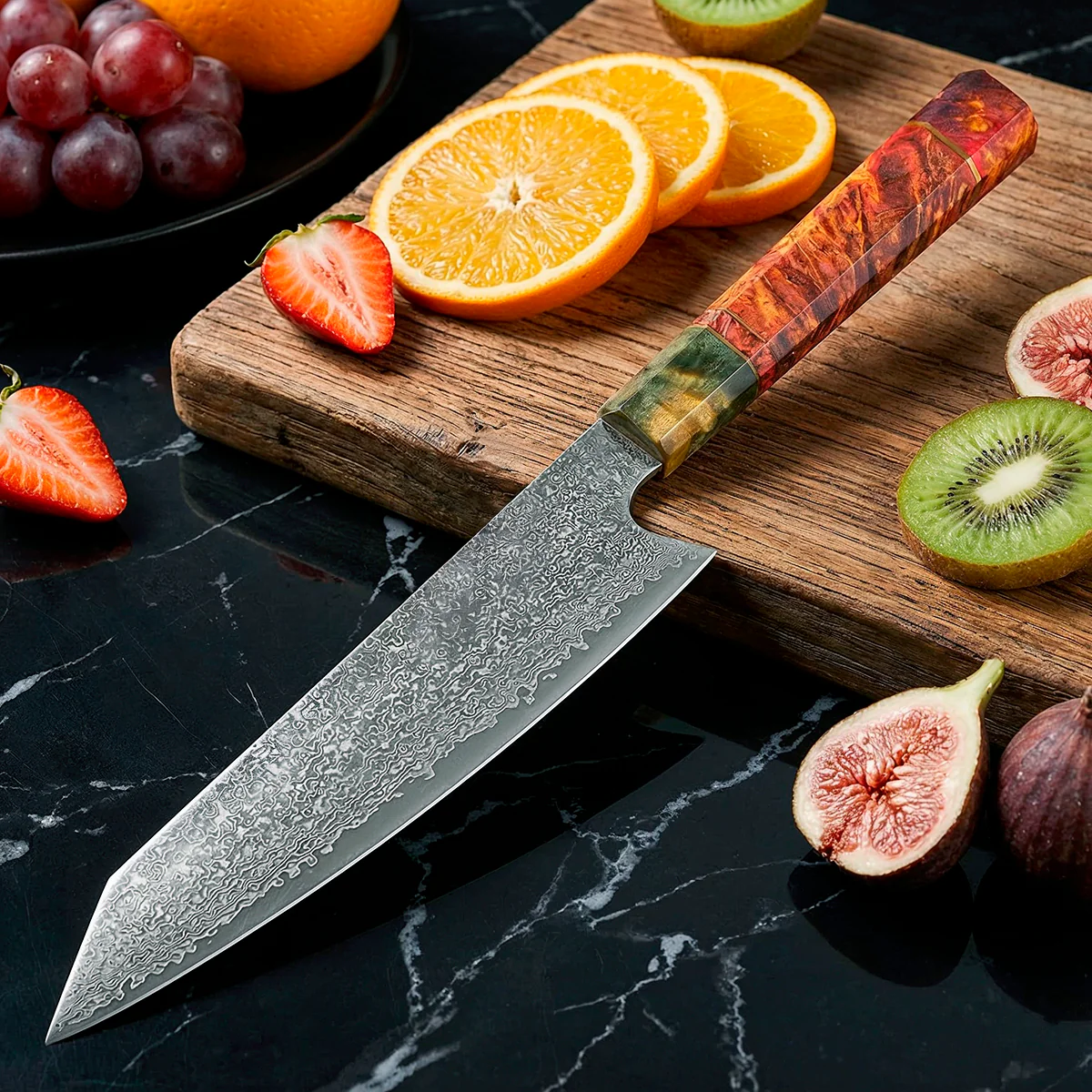 Damascus Santoku Knife - Image 9