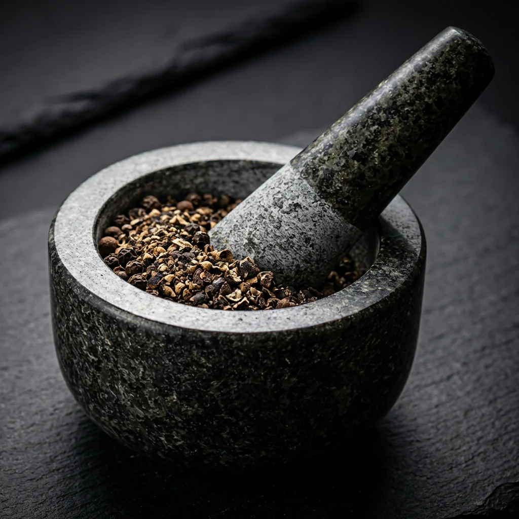 Handmade Polished Granite Mortar & Pestle - Image 7