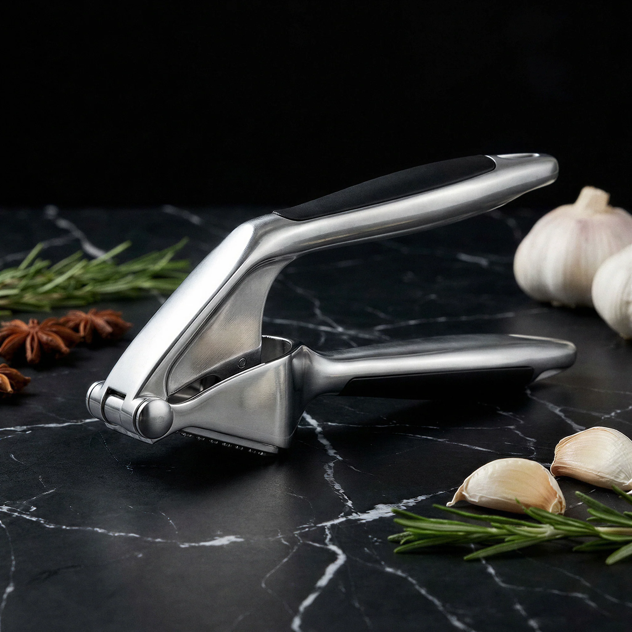Thickened Stainless Steel Garlic Press with Ergonomic Handle - Image 7