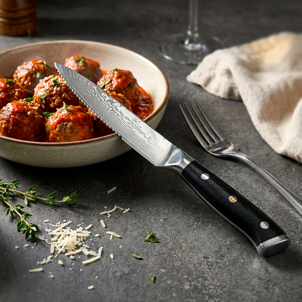 VG10 Damascus Steak Knife Set - Image 6