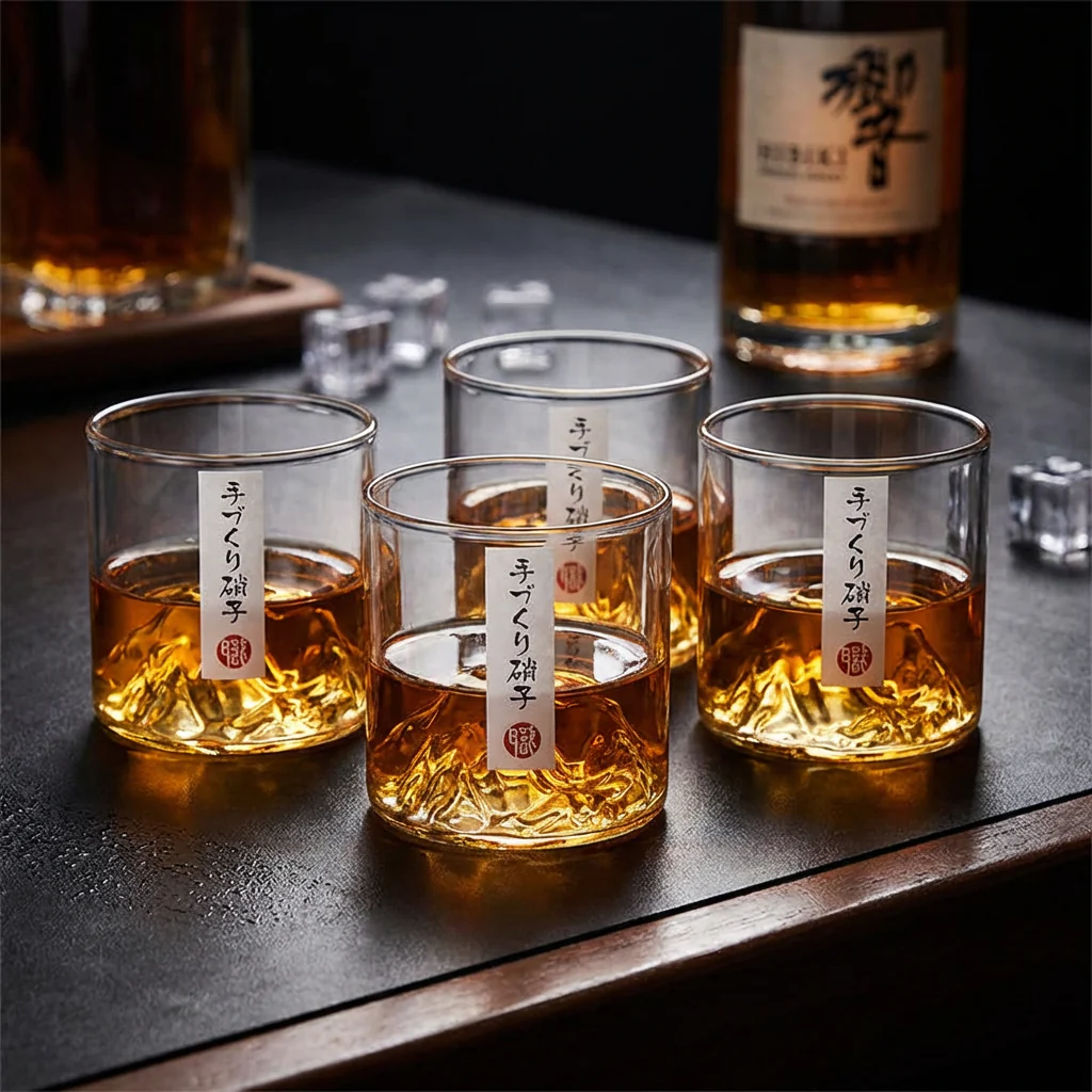 Yama Mountain Whiskey Liquor Glasses - Set of 4 - Image 2